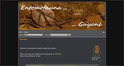 Desktop Screenshot of entomofauna-guyane.fr